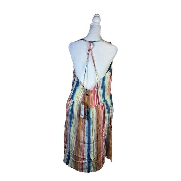 Prana Striped Sleeveless Summer Dress S Beachy Fernie Oversized Boho Coverup - Picture 4 of 16